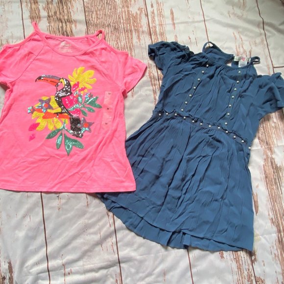 Other - Girls summer shirt 2 Pc Lot size Medium-NWT